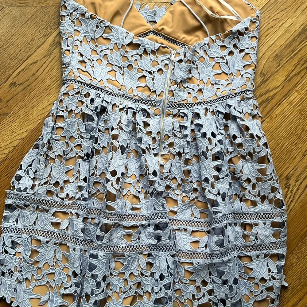 Self-Portrait Purple Embellished Mini Dress for Prom - Picture 9 of 11